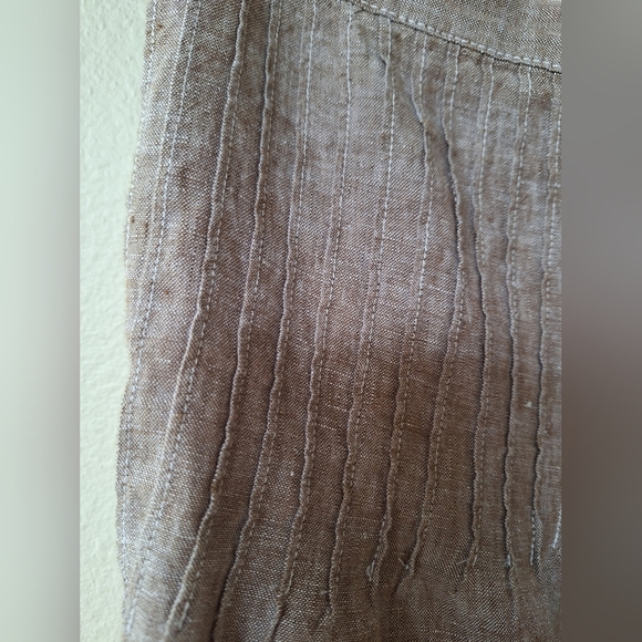 Eddie Bauer Womens 100% Linen Midi Skirt. Lagenlook. Size 10 - Picture 3 of 6